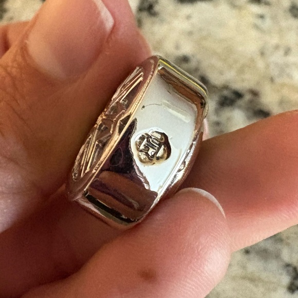 John Medeiros Nouveau Slider Charm two toned pendant Rhodium 14K gold coating - Picture 5 of 12